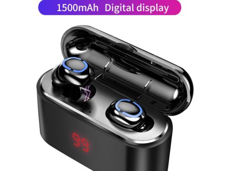 True Bluetooth 5.0 Earphone HBQ TWS Wireless Headphons Sport Handsfree Earbuds 3D Stereo Gaming Headset With Mic Charging Box Supply