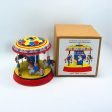 [Funny] Classic collection Retro Clockwork Wind up Metal Tin Gear High-wheel Carousel toy Mechanical toys kids baby gift Supply