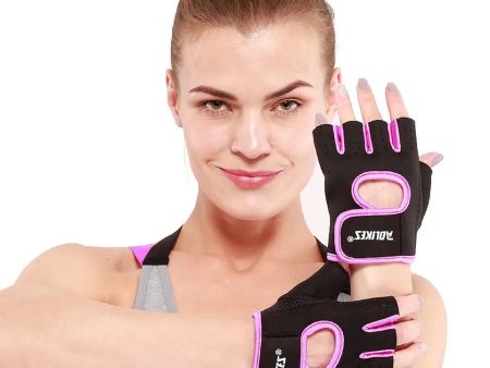 AOLIKES 1 Pair Men Women Gym Half Finger Sports Fitness Exercise Training Wrist Gloves Anti-slip Resistance Weightlifting Gloves For Discount