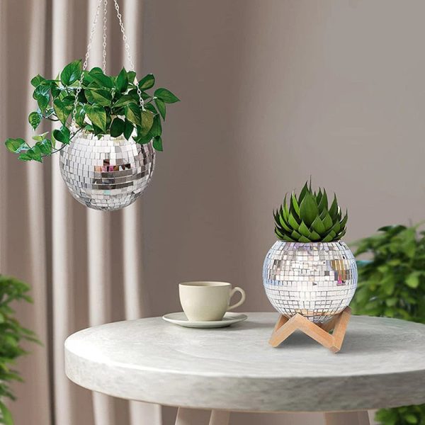 Disco Ball Flower Hanging Vase Online