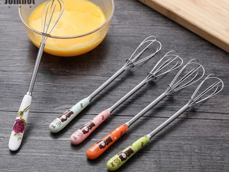 1 PC Lovely Mini Egg Beater Stainless on Sale