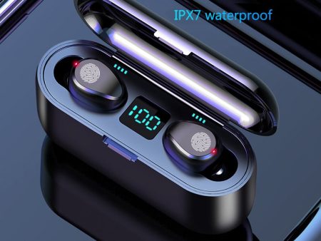 HATOSTEPED Bluetooth Earphones 5.0 TWS Mini Wireless Headset Power Display Earphone with charging box Sports Earbuds Gaming Online Hot Sale