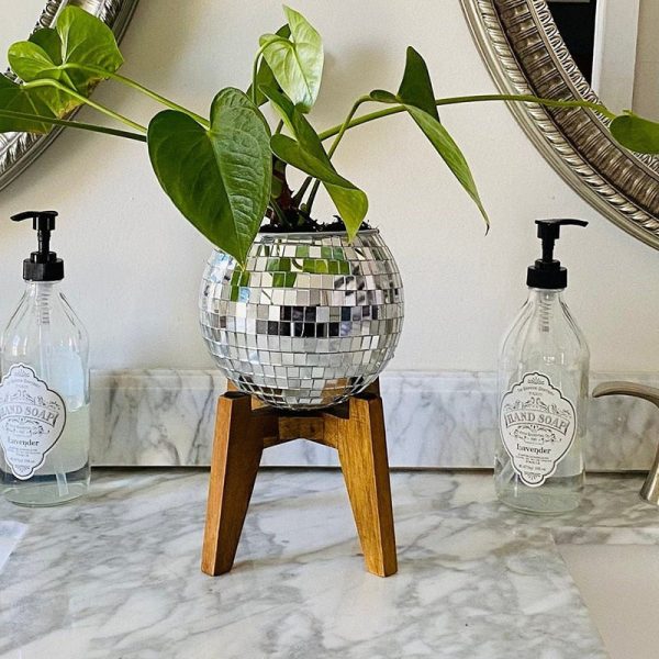 Disco Ball Flower Hanging Vase Online