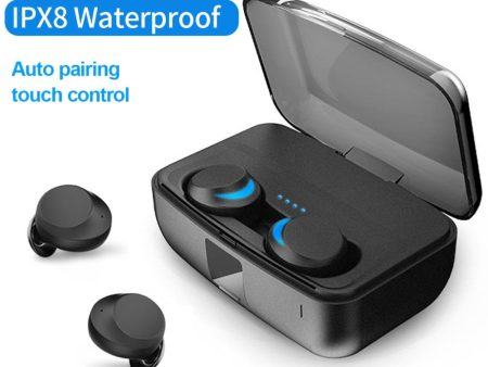 TWS IPX8 Waterproof wireless earphone bluetooth5.0 Touch Control Headset mini in-ear earbuds Auto Pairing for iPhone XS max Online