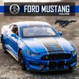 1:32 High Simulation Supercar Ford Mustang Shelby GT350 Car Model Alloy Pull Back Kid Toy Car 4 Open Door Children s Gifts GT500 Hot on Sale