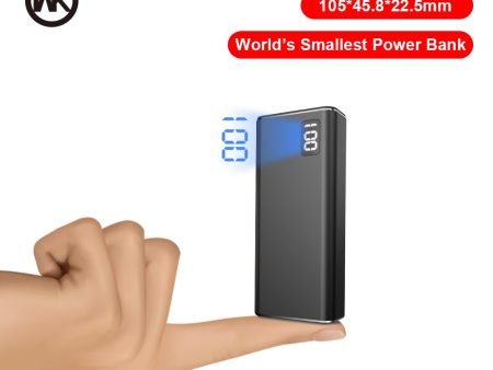 WK 3 Input 2USB Mini Power Bank 10000mAh Metal Portable Charger 10000 mAh Powerbank For iPhone Xiaomi External Battery Poverbank Online now