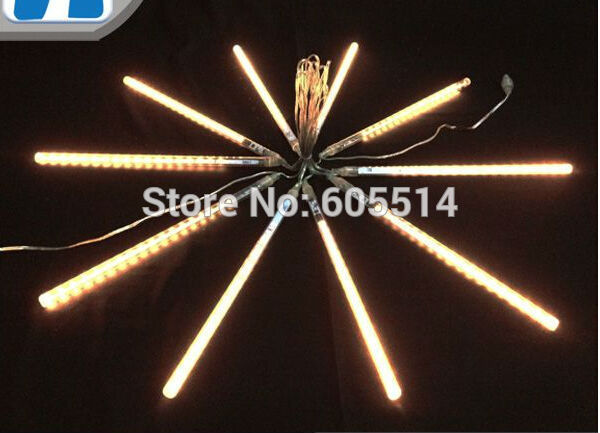 [Seven neon]10sets AC110-220V 3meters 10pcs set 10W 30cm long 36leds pcs 3528led smd wrm white led meteor tube light Supply