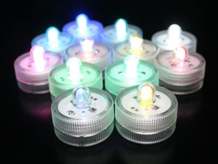 100pcs Battery included led tea light LED Submersible Light Underwater Waterproof Mini Tea light for wedding party Cheap