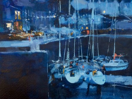 Yachts at rest - Porthleven Print For Cheap