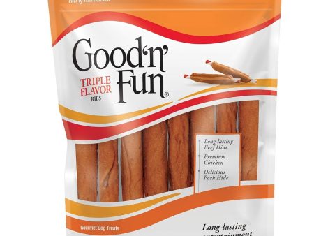 Good  N  Fun Triple Flavor Ribs Pork Beef Chicken 12oz. Cheap