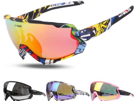 X-TIGER Polarized UV400 Men Women Bicycle Goggles Glasses 5 3 Lens MTB Sports Online Sale