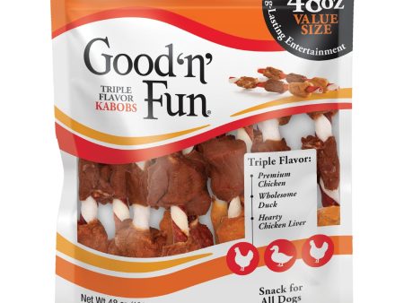 Good  N  Fun Triple Flavor Kabob Chicken Pork Duck 48oz. on Sale