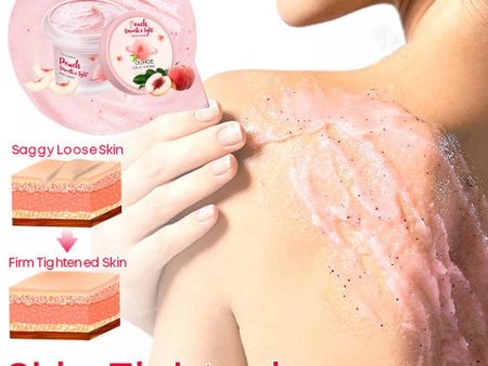 100g Peach Body Whitening Scrub Deep Cleansing Dead Skin Removal Moisturizing Melanin Exfoliators Body Scrub Skin Care TSLM1 Online Sale