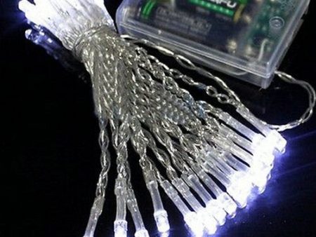 100pcs 5M 50LED AA Battery operated clear Fairy string Light lamp 2 modes Xmas Christmas Wedding Garland Garden Party Home party Supply