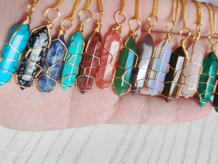 Natural Stone Pendant Necklace Online Sale