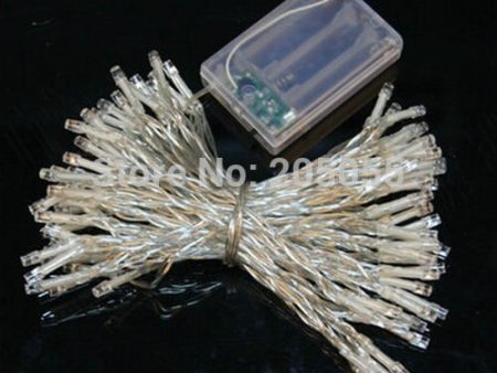 100pcs lot 10m 80LED String Fairy Lights AA Battery Operated Christmas Xmas Wedding Party Garden Home Decor-WARM WHITE For Sale