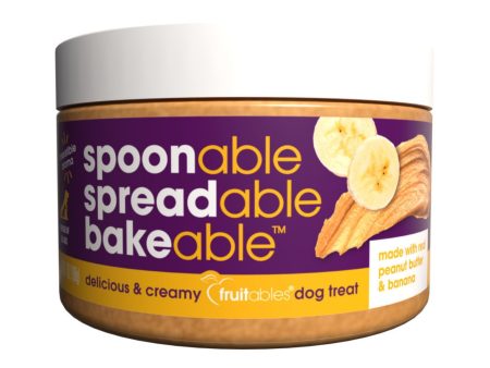 Fruitables Spreadables Creamy Dog Treat Real Peanut Butter and Banana, 1ea 7oz. Sale