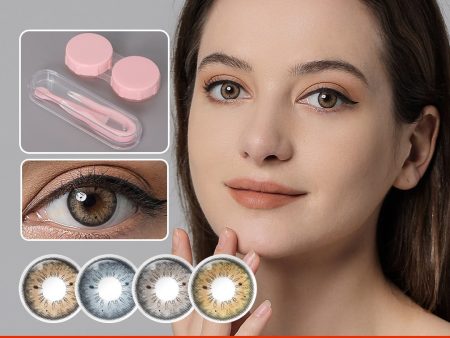 [Buy 1 Get 1 Gift] DNA Color Contact Lenses for Eyes Cosmetic Lenses Colored Pupils for Eyes Brown Color Contact Lens Eyes For Sale