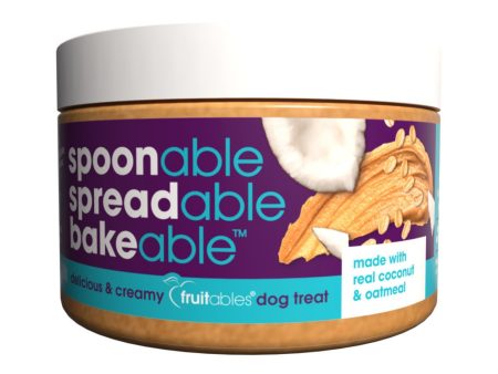 Fruitables Spreadables Creamy Dog Treat Real Coconut and Oatmeal, 1ea 7oz. Fashion