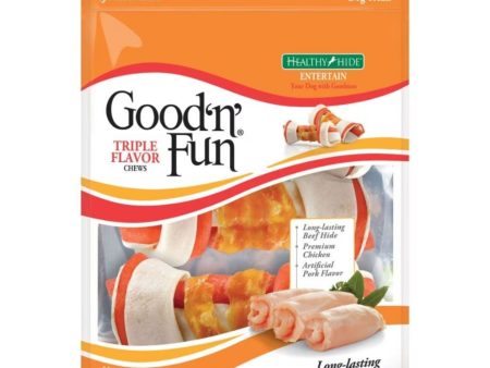 Good  N  Fun Triple Flavor Chews Chicken Pork Beef 4 In-3Pack Online