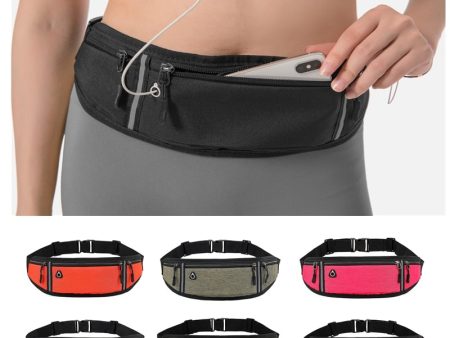 Professional Running Waist Bag Sports Belt Pouch Mobile Phone Case Men Women Hidden Pouch Gym SportsBags Running Belt Waist Pack on Sale