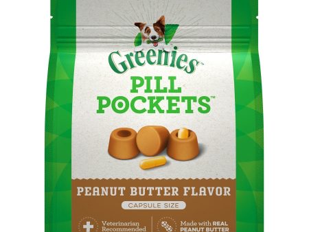 Greenies Pill Pockets for Capsules Peanut Butter 1ea 60 ct, 15.8 oz For Cheap