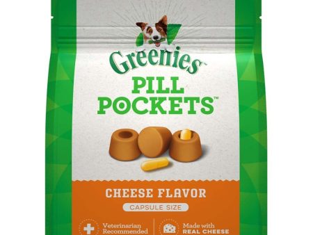 Greenies Pill Pockets for Capsules Cheese 1ea 60 ct, 15.8 oz Supply