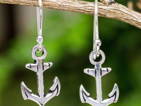 Anchor Dangle Earrings on Sale