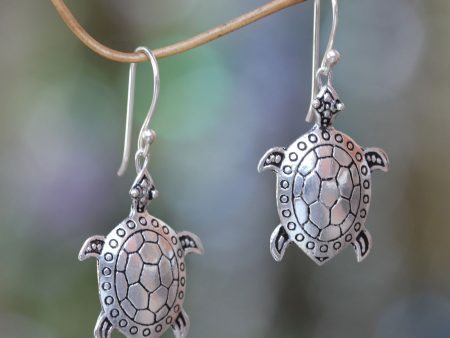 Sterling Silver Sea Turtle Earrings Sale