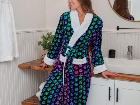 Super Cozy™ Rainbow Paws Bathrobe Online Sale