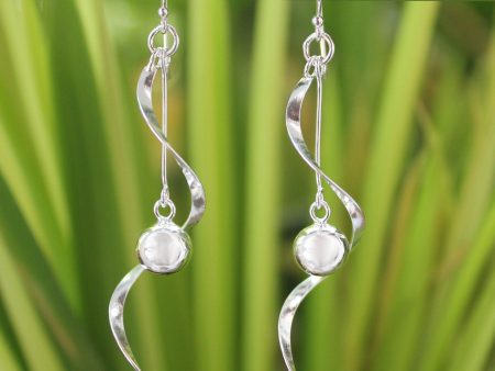 Handcrafted Sterling Silver Pendulum Earrings Cheap