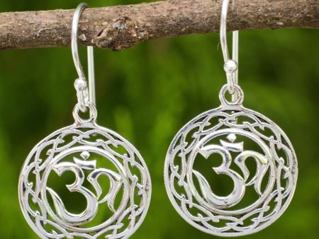 Sterling Silver Celtic Om Dangle Earrings Supply