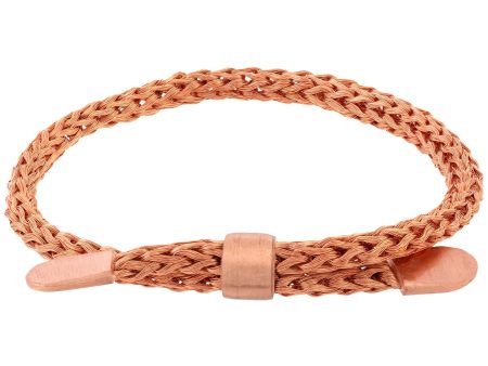 Hand Knit Adjustable Copper Bracelet For Cheap