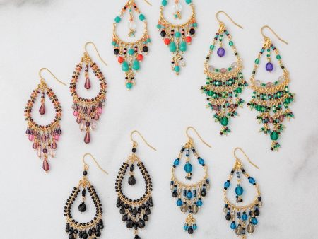 Dazzling Beaded Chandelier Earrings Online Hot Sale