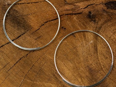 Minimalist Sterling Silver Hoop Earrings For Cheap