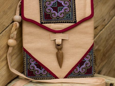 Handmade Hemp Shoulder Bag For Sale