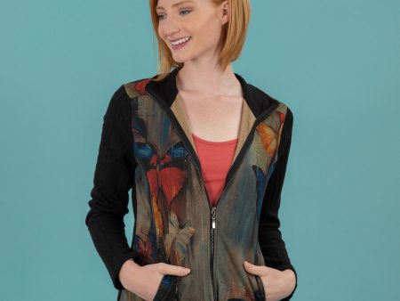 Butterflies in the Shade Zip Up Jacket For Discount